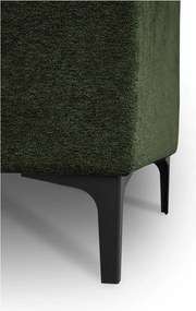 Zielony narożnik z tkaniny szenilowej (lewostronny/w kształcie litery L) Copenhagen – Scandic