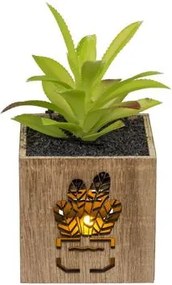 Sztuczna roślina w doniczce z oświetleniem LED 7,5x15 cm