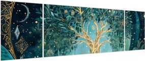 Obraz – Drzewo życia we wszechświecie (170x50 cm)