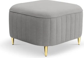 Pufa LAREN w kolorze popielatym w tkaninie CASTEL 80