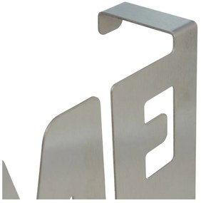 Metalowy wieszak na drzwi w kolorze matowego srebra 32 cm Home – Casa Selección