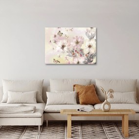 Obraz - Kwiaty malarstwo (70x50 cm)
