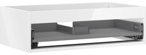 Mexen Box-A korpus szafki podumywalkowej 80 cm, 1 szuflada, biały połysk - 91AX0-0800-235-1-00