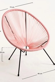 Zestaw 4 krzese Karibic