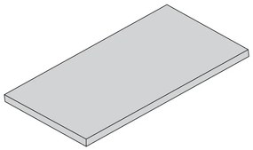 Półka z laminowanej płyty wiórowej do ELEMENT SYSTEM, 1200 x 200 mm, szara