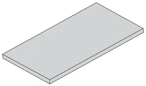 Półka z laminowanej płyty wiórowej do ELEMENT SYSTEM, 1200 x 200 mm, szara