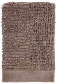 Szarobrązowy bawełniany ręcznik frotte 50x70 cm Classic – Zone
