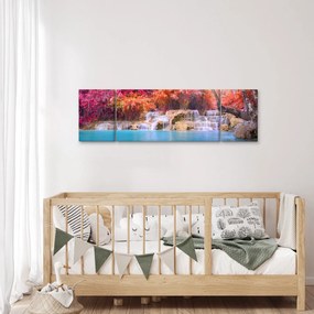 Obraz turkusowej laguny, Laos, Tat Kuang Si (170x50 cm)