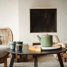 Zielony dzbanek do herbaty ze stali nierdzewnej 1,1 l Duet Boston – Bredemeijer