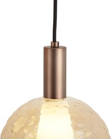 Designerska lampa wisząca ciemny brąz 3-punktowa - Ard