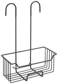 Czarna półka prysznicowa Wenko Milo