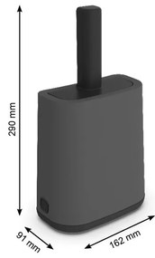 Szufelka ze stojakiem 9x16 cm Biala – Rotho