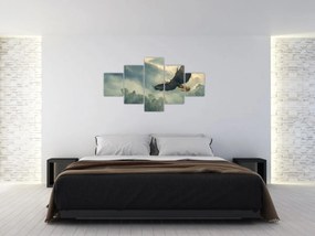 Obraz - Lecący orzeł (125x70 cm)