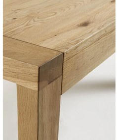 Rozkładany stół z dodatkowym blatem w dekorze dębu 100x200 cm Briva – Kave Home