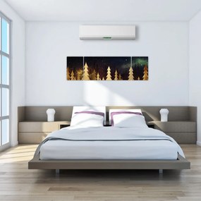 Obraz - Złota noc (170x50 cm)
