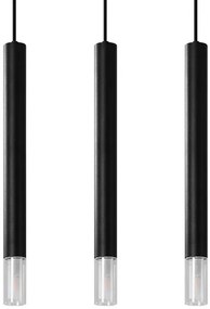 Czarna potrójna lampa wisząca nad stół - S161 F1-E46