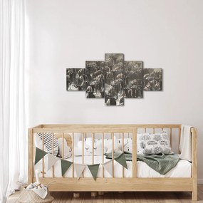 Obraz - Stado antylop gnu (125x70 cm)