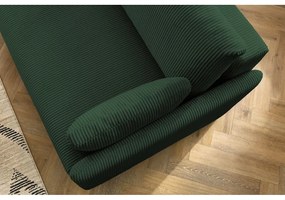 Ciemnozielona sztruksowa rozkładana sofa 211 cm Marcel – Bobochic Paris