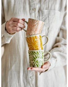 Kamionkowe filiżanki do cappuccino zestaw 3 szt. 205 ml Fauni – Bloomingville