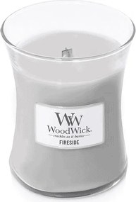 Świeca zapachowa klepsydra, Fireside, szary 275 gr