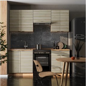 Aneks kuchenny panel dębowy/dąb goldkraft 200x60x81.6 fame-line