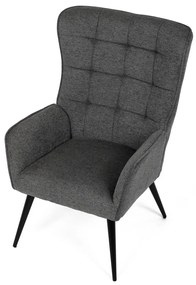 Fotel relaksacyjny 315 GREY2, ciemnoszary