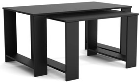 Stoliki kawowe ZESTAW STOLIKÓW 90+65cm MORI Czarny