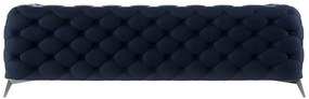 Ciemnoniebieska aksamitna sofa 243 cm Chelsea – Ropez