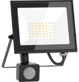 Mexen Luxpro+ naświetlacz LED z czujnikiem ruchu, 30W, Zimna - 6500K, 3300 lm, czarny - L236-030-65-70