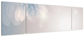 Obraz - Zaśnieżone kwiaty (170x50 cm)