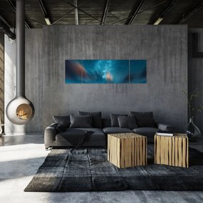 Obraz niebieskiej drogi mlecznej (170x50 cm)