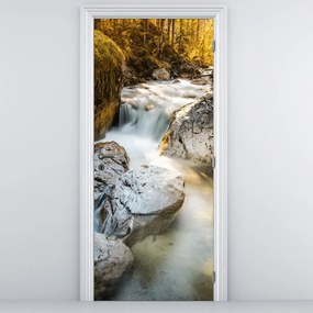 Fototapeta na drzwi - Leśny potok (95x205cm)