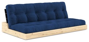 Niebieska sztruksowa rozkładana sofa 196 cm Base – Karup Design