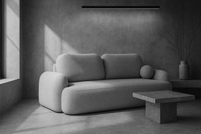 Jasnoszara sofa chmurka z funkcją spania R7-A60