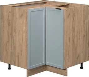 Szafka narożna jasnoniebiesko-szary 80.5x51.6x82 fame-line