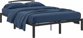 Czarne metalowe łóżko w stylu industrialnym 120x200 cm R5-K73
