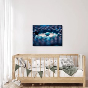 Obraz - Niebieskie kuleczki (70x50 cm)