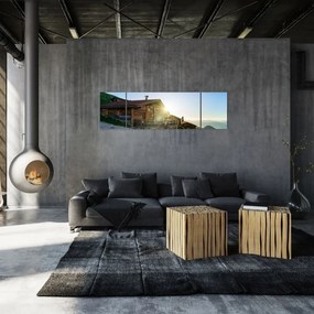 Obraz - Poranek w Alpach, Tyrol (170x50 cm)