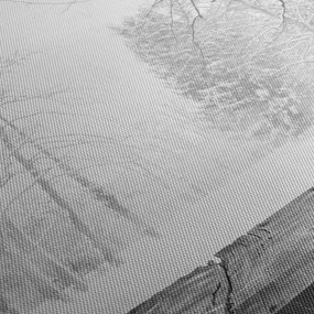 Obraz - Drewniane molo zimą (170x50 cm)