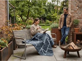 Letnia kołdra GRIDON 140x200 cm, czarna