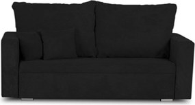 MEGA OKAZJA Sofa kanapa 2 os z funkcją spania DARIA Czarna Tkanina DOT100 Czarny
