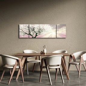 Obraz różowego drzewa (170x50 cm)