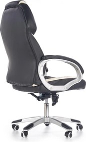 Fotel biurowy tapicerowany ekoskórą Barton