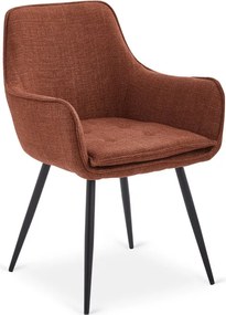 Krzesło Tapicerowane do Jadalni EDRICK Rude Nowoczesne Loft