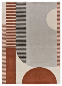 Czerwono-szary dywan 200x290 cm Gaia – Universal