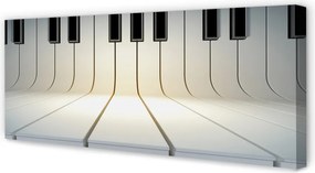 Duży obraz na płótnie Rytm Czarno-Białych Klawiszy