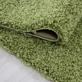 Dywan shaggy jednokolorowy zielony 120 cm x 170 cm