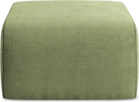 Zielony podnóżek z tkaniny szenilowej Lani – Makamii