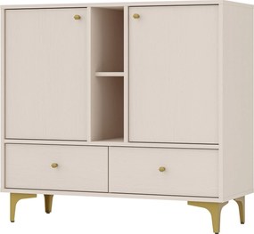 Komoda TORINO 100 cm do Salonu Sypialni Odcienie beżu