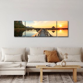 Obraz drewnianego molo (170x50 cm)